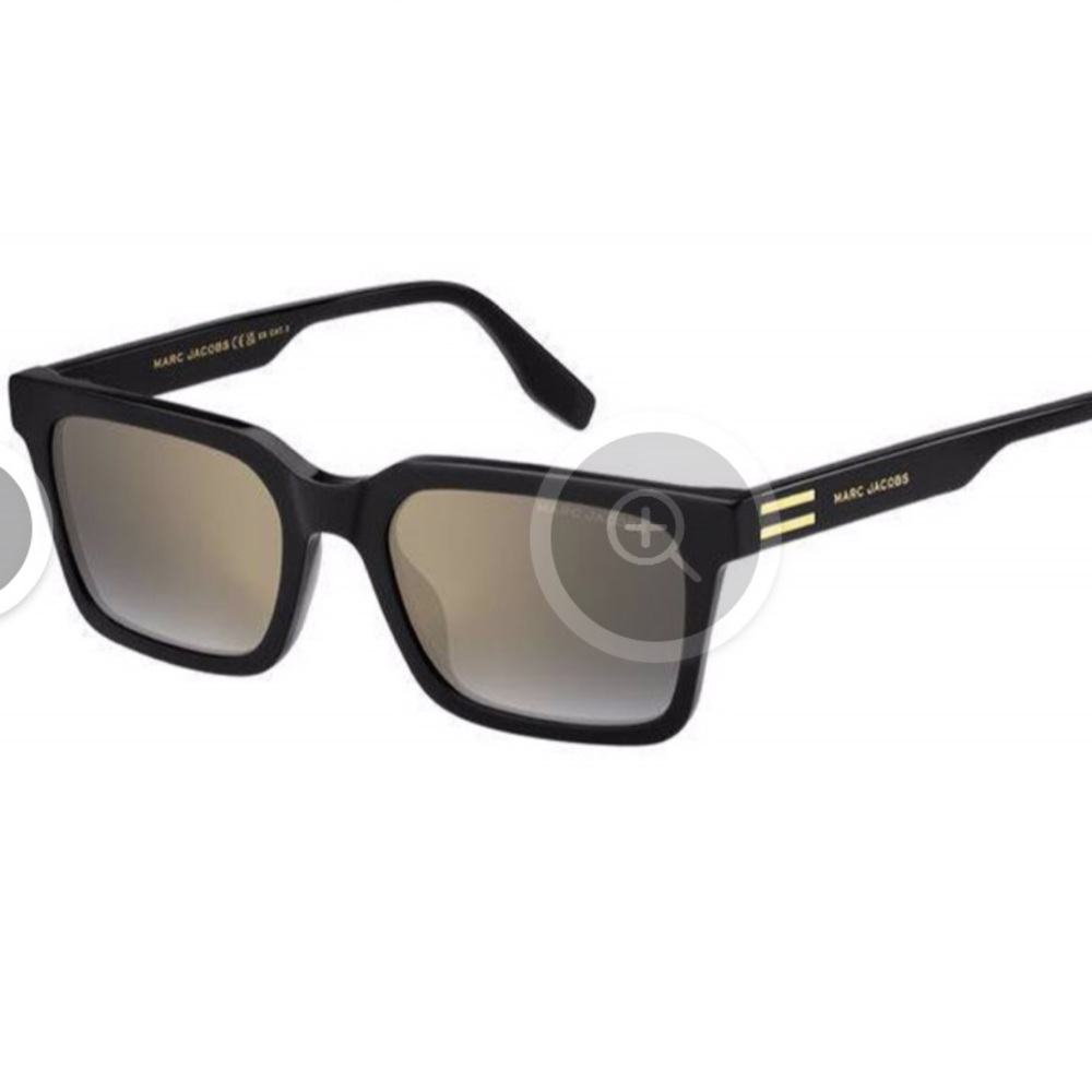 Marc Jacobs Black and Gold Sunglasses